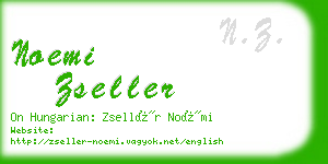 noemi zseller business card